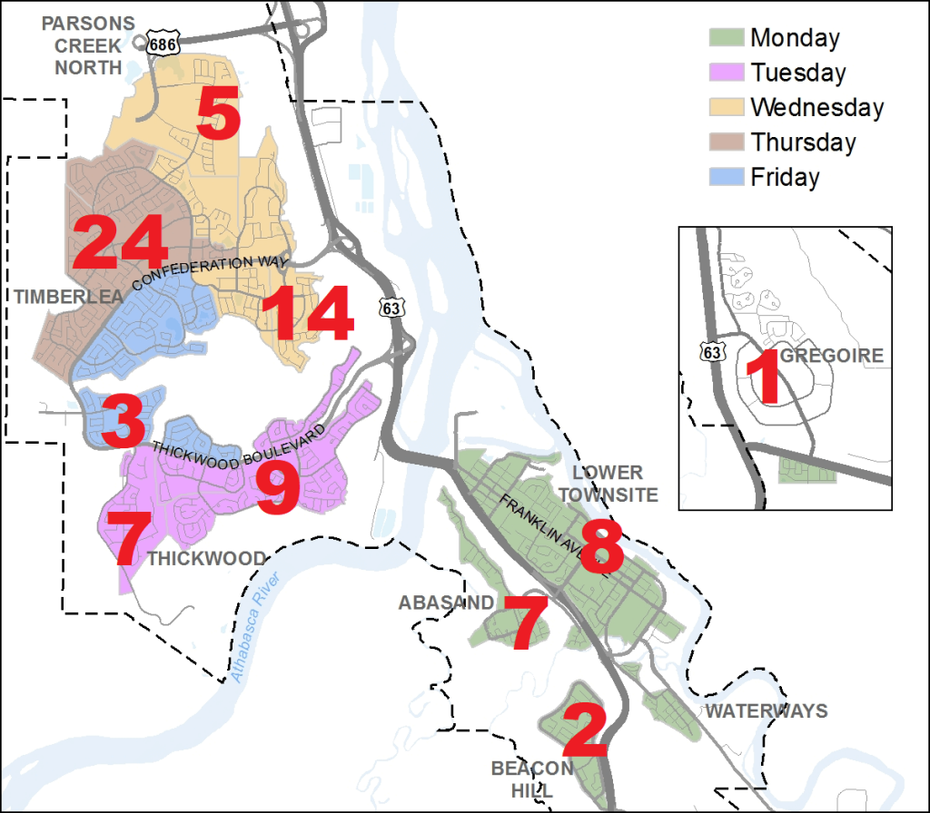 map of fort mcmurray home sales in january 2018